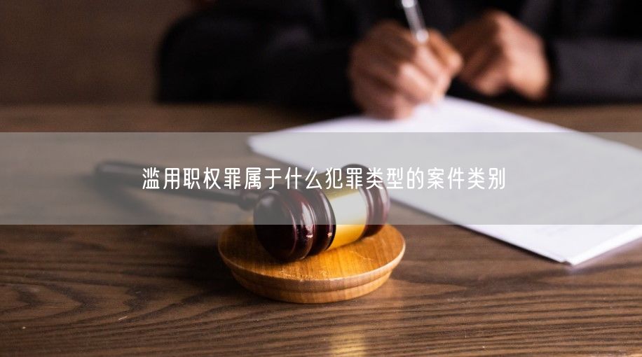 滥用职权罪属于什么犯罪类型的案件类别