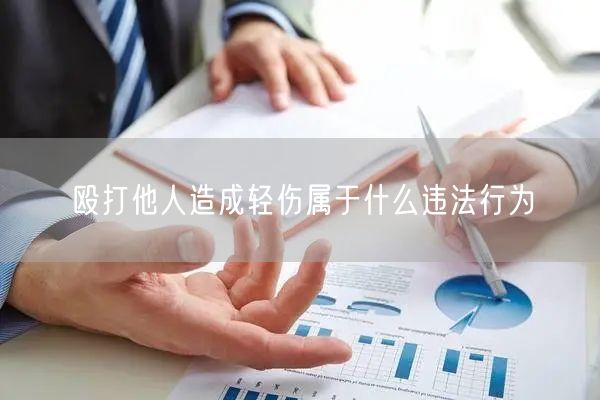 殴打他人造成轻伤属于什么违法行为