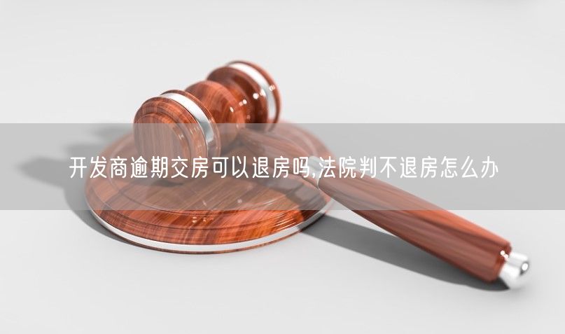 开发商逾期交房可以退房吗,法院判不退房怎么办