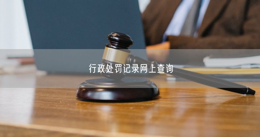 行政处罚记录网上查询