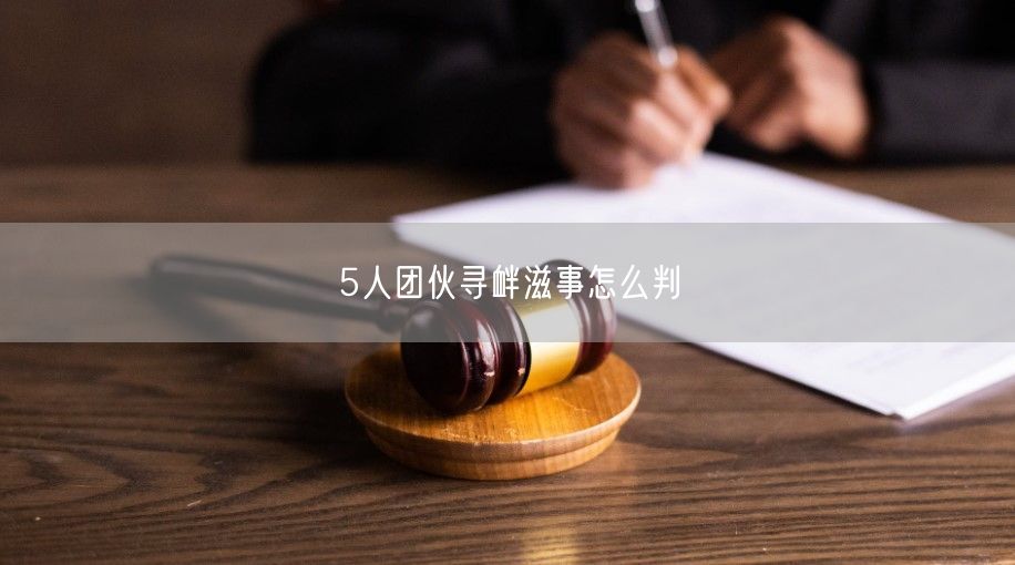 5人团伙寻衅滋事怎么判