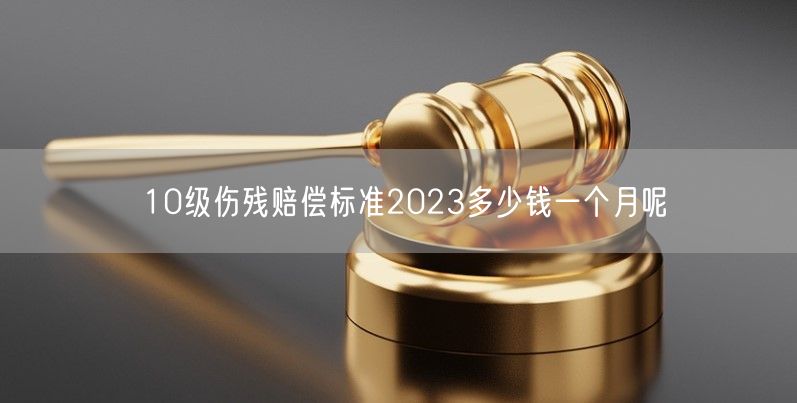 10级伤残赔偿标准2023多少钱一个月呢