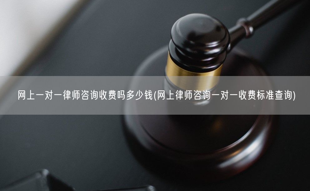 网上一对一律师咨询收费吗多少钱(网上律师咨询一对一收费标准查询)