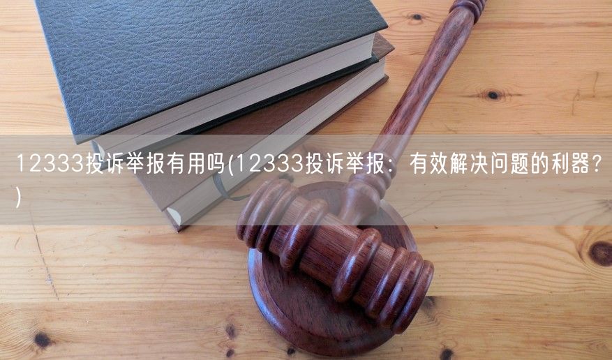 12333投诉举报有用吗(12333投诉举报：有效解决问题的利器？)