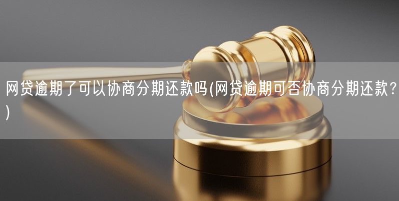 网贷逾期了可以协商分期还款吗(网贷逾期可否协商分期还款？)