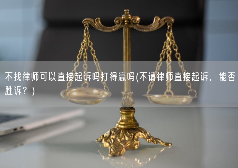 不找律师可以直接起诉吗打得赢吗(不请律师直接起诉，能否胜诉？)