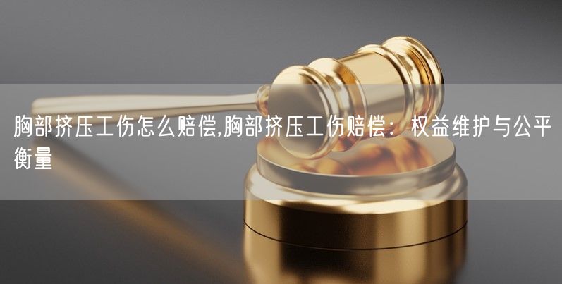 胸部挤压工伤怎么赔偿,胸部挤压工伤赔偿：权益维护与公平衡量